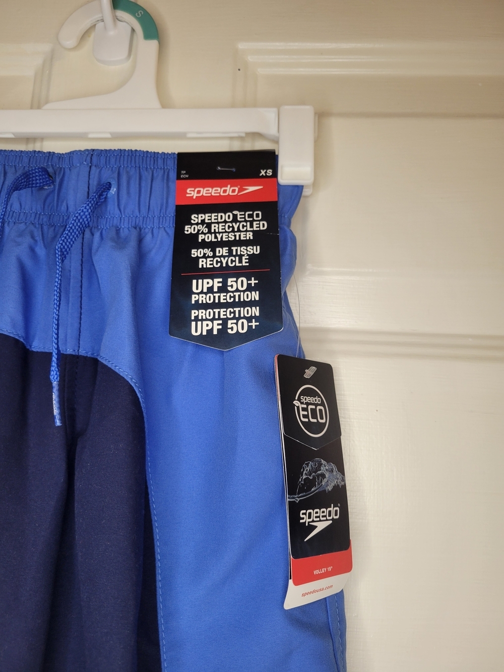 Speedo Boy's Two-Tone Blue Swim Shorts - Picture 3 of 9